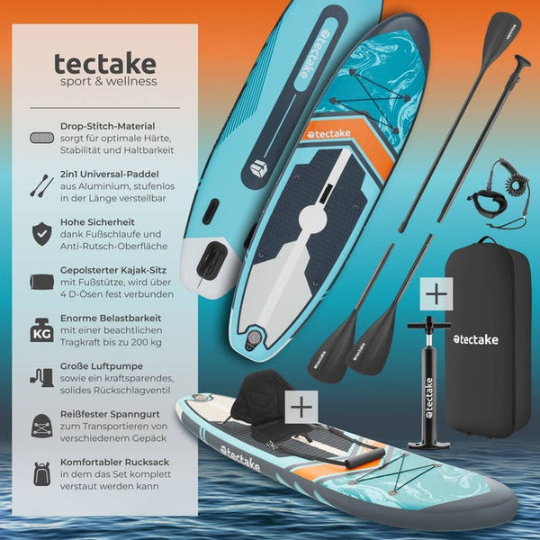 Stand-Up Paddle Board Zenon türkis/orange