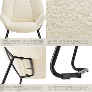 Sessel Kjeld creme-weiss