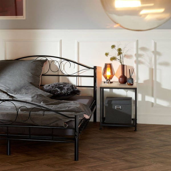 Beistelltisch Derby Industrial Holz hell, Eiche Sonoma