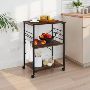 Servierwagen Rugby 65,5x45,5x88,5cm Industrial dunkelbraun