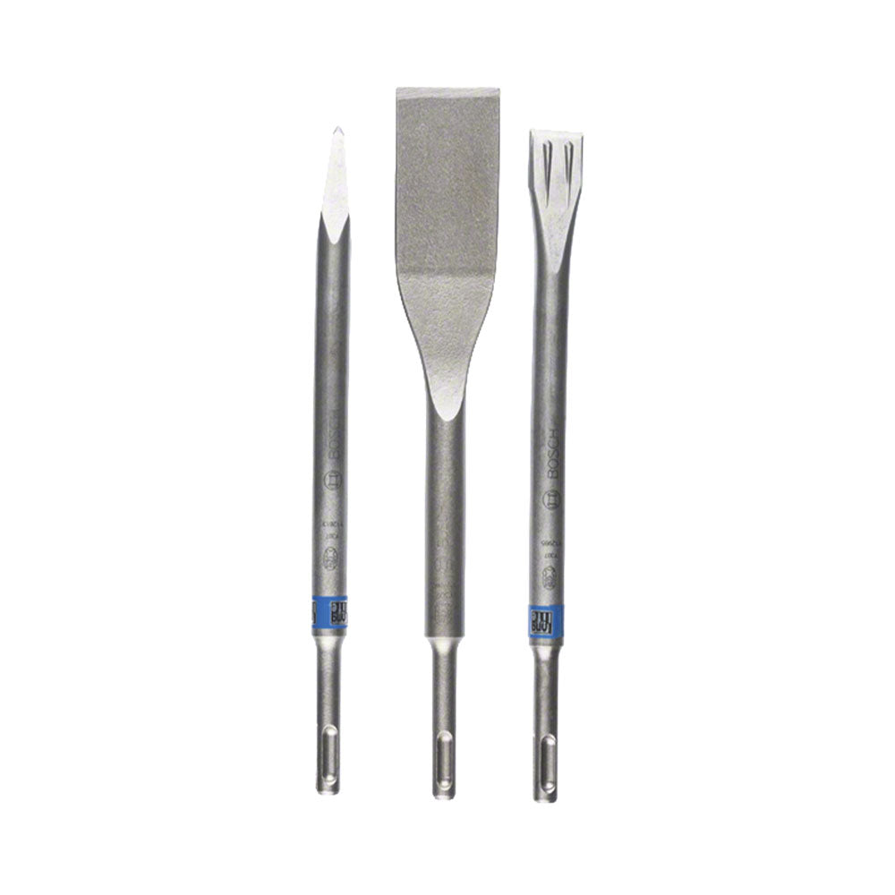 Set di scalpelli SDS-plus 3 pezzi. Lunga durata