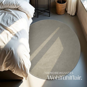 Tapis à poils courts Soft Zone Sand Ø 120 cm 