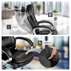 Executive chair with double padding