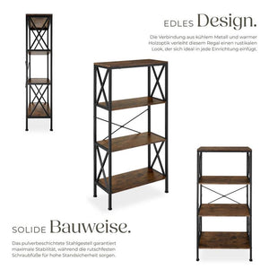 Regal Barry Industrial Holz dunkel, rustikal