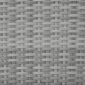 Aluminium Rattan Sitzgruppe Menorca hellgrau