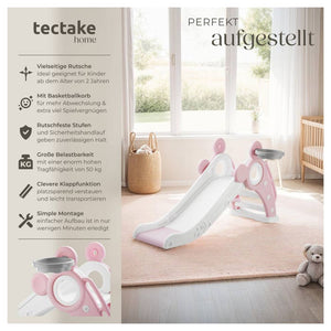 Kinderrutsche Joy pink