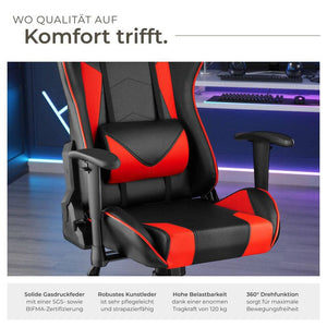Racing office chair Twink, red