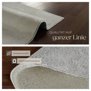 Tapis à poils courts Soft Zone Sable 200 x 290 cm 