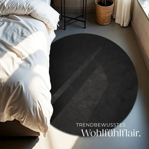 Short pile carpet Soft Zone black Ø 120 cm 