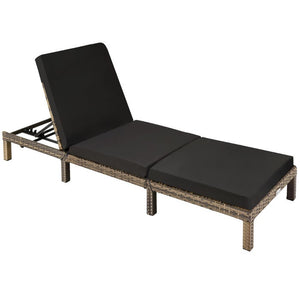 Polyrattan Sonnenliege Sofia - natur
