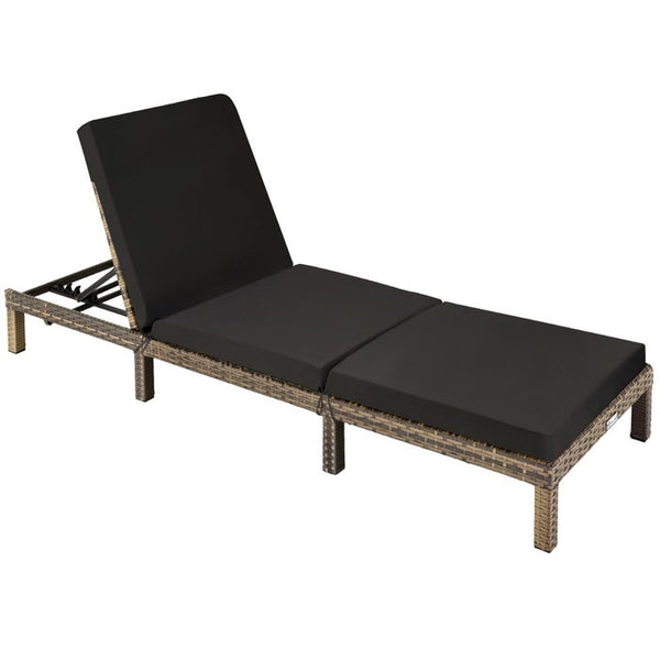 Polyrattan Sonnenliege Sofia - natur