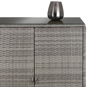 Aluminium Gartenschrank Monza grau