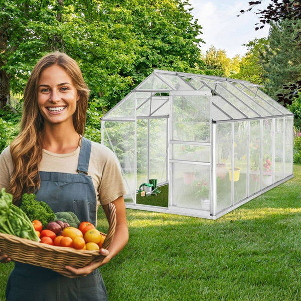Greenhouse with foundation 375 x 185 x 195 cm