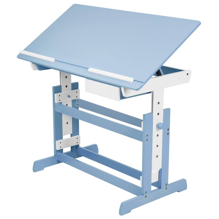 Schreibtisch blau