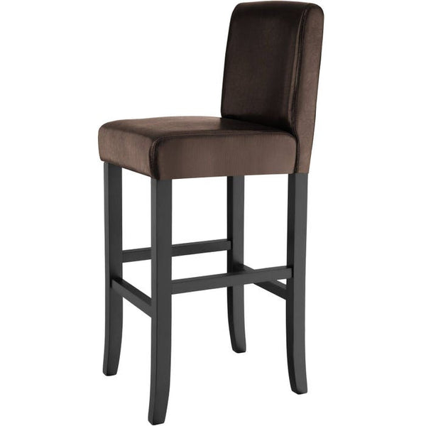 Brown bar stools, set of 6 