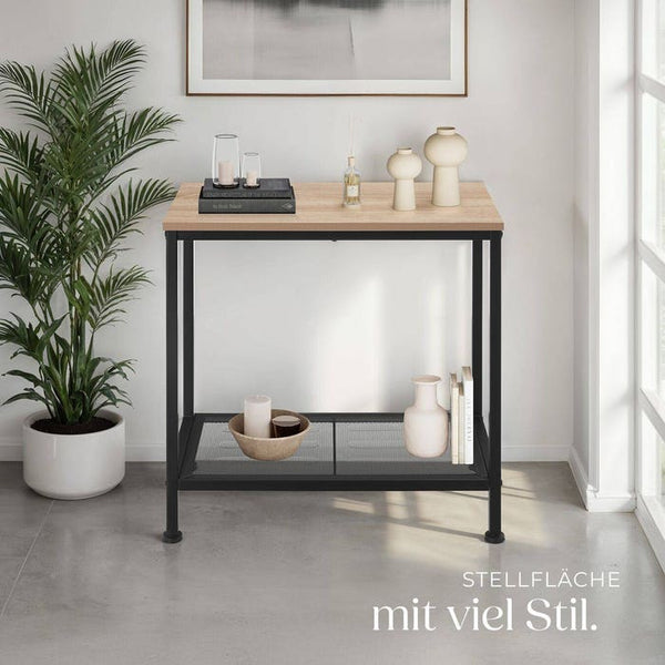 Beistelltisch Filton Industrial Holz hell, Eiche Sonoma