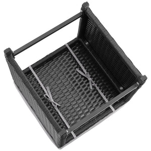 2-in-1-Rattanlounge-Set Monopoli schwarz