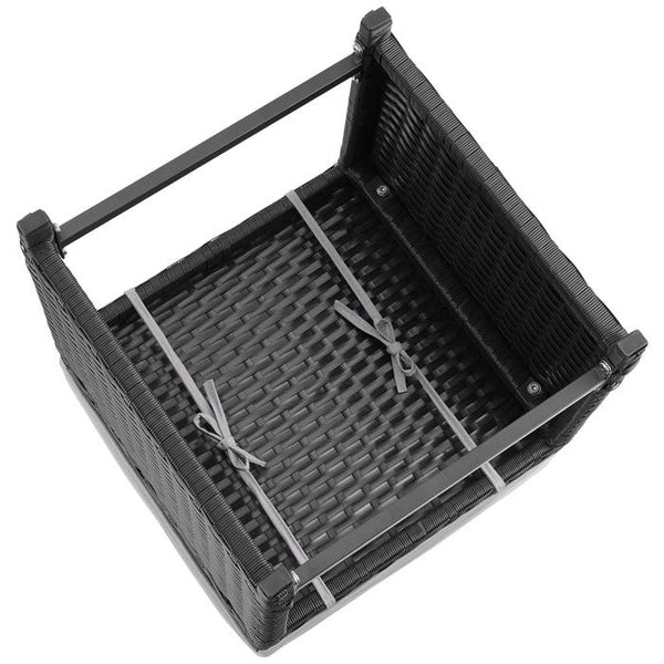 2-in-1-Rattanlounge-Set Monopoli schwarz