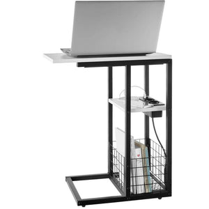 Laptop-Beistelltisch Rhea weiss