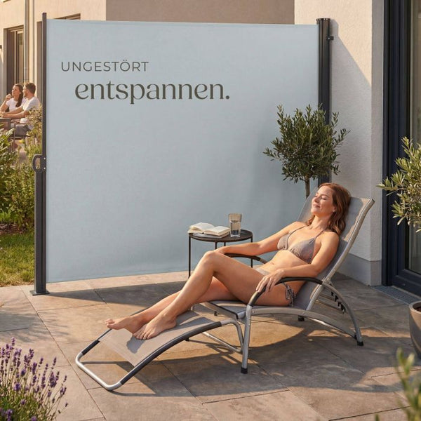 Seitenmarkise grau 300 x 180 cm