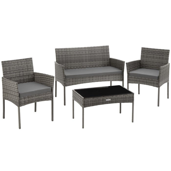 Rattan garden set Palese grey 