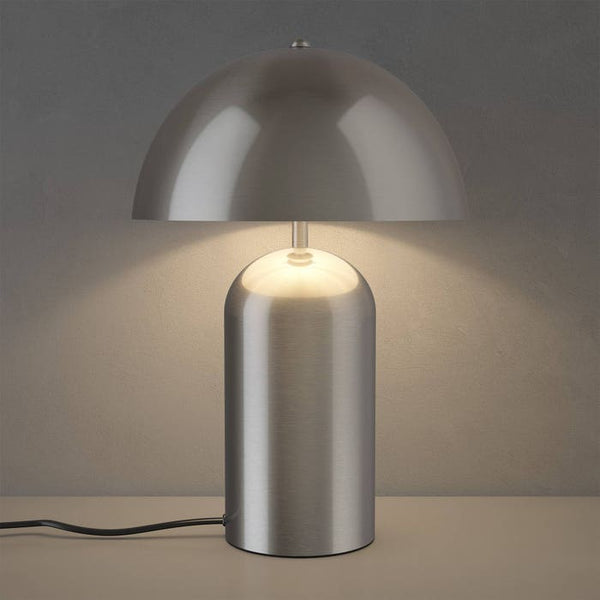 Retro-Tischlampe Altea Nickel matt