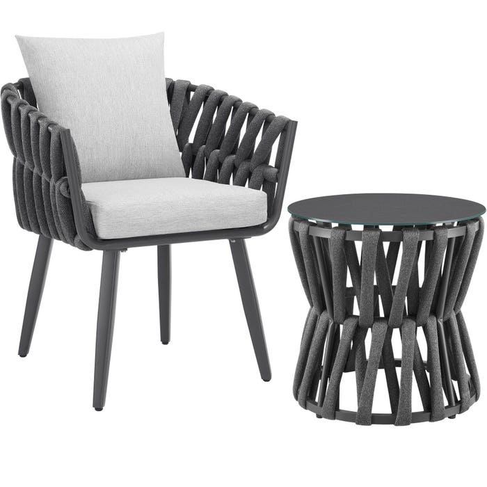 Aluminium Gartenlounge-Set Lugano pro Stück
