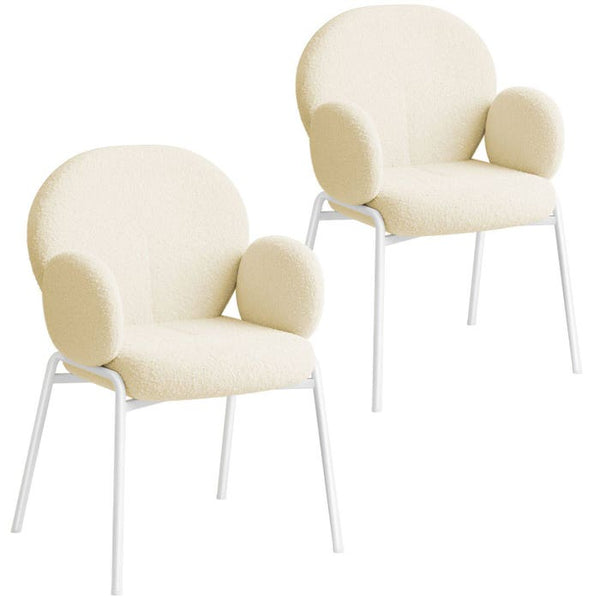 2er Set Stuhl Scandi creme