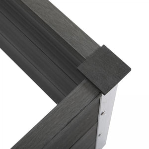 Pflanzkasten Blumenkübel Blumenkasten WPC + Aluminium