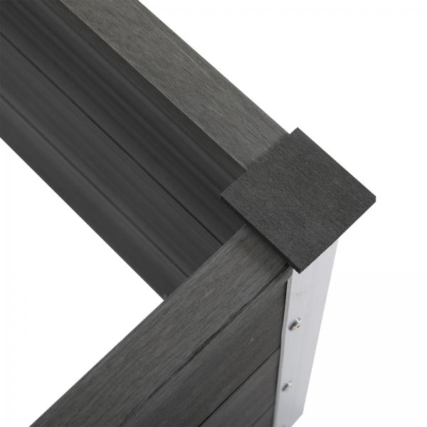 Pflanzkasten Blumenkübel Blumenkasten WPC + Aluminium