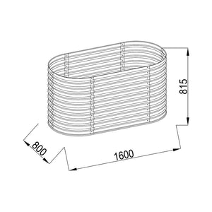 floraworld Hochbeet Silo oval