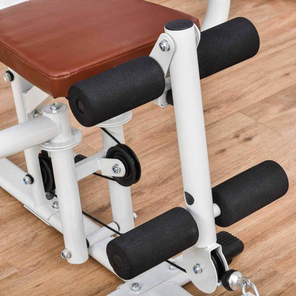 Gym Kraftstation Fitnessstation Multigym Fitnessgerät inkl. Gewichten Metall PU