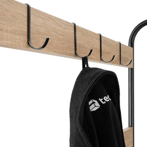 Garderobe Industrial Holz hell, Eiche Sonoma 73,5x36x184cm