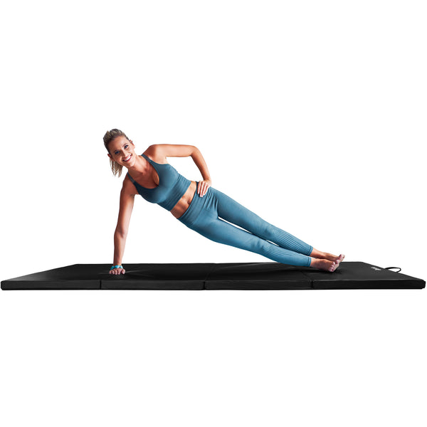 black gymnastics mat
