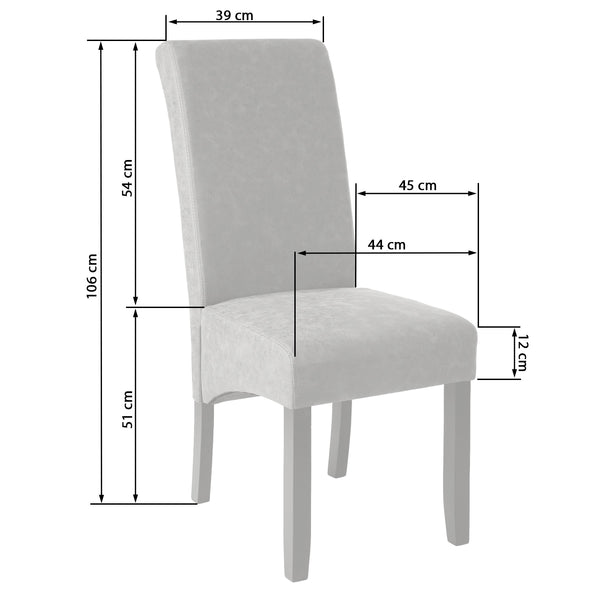 4 Esszimmerstühle, ergonomisch, massives Hartholz antikbraun