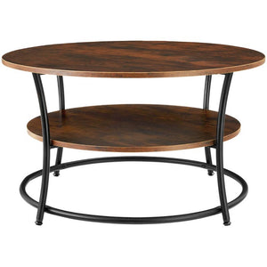 Couchtisch Cromford Industrial Holz dunkel, rustikal