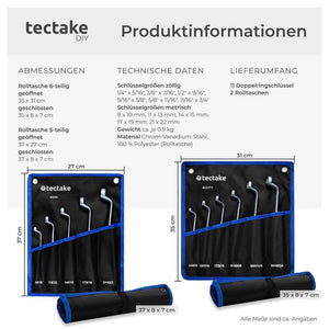 Double ring wrench set 