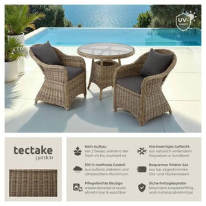 Aluminium Rattan Sitzgruppe Zürich