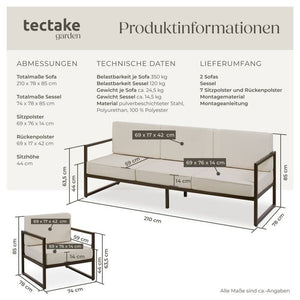 Garten-Loungeset Comosa