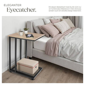 Beistelltisch Eton Industrial Holz hell, Eiche Sonoma