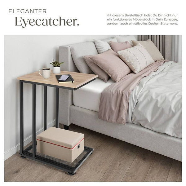 Beistelltisch Eton Industrial Holz hell, Eiche Sonoma