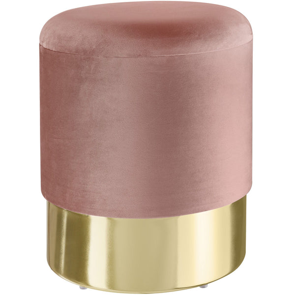 Sitzhocker Sarina gepolstert in Samtoptik 300kg mit Stauraum - rosa