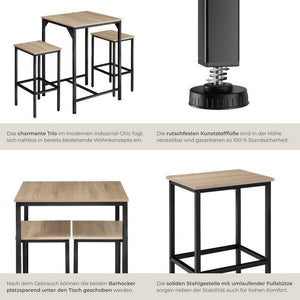 Set da bar Inverness Industrial marrone chiaro