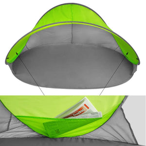 Pop-up beach shelter Jasmine grey/green