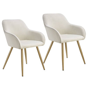 Stuhl Marilyn créme/gold 2er Set