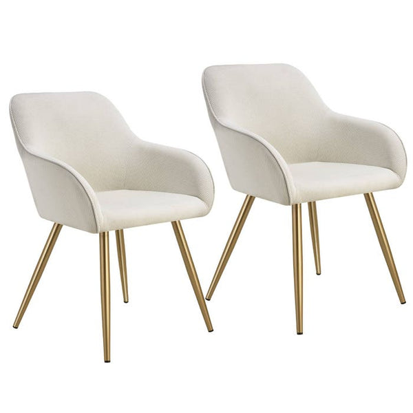 Stuhl Marilyn créme/gold 2er Set