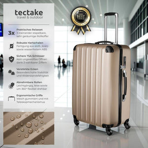 Reisekofferset Hartschale, beige