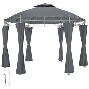 Gartenpavillon Siana anthrazit