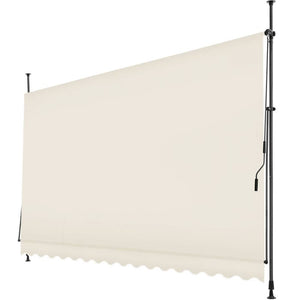 Klemmmarkise beige 400 x 180 cm