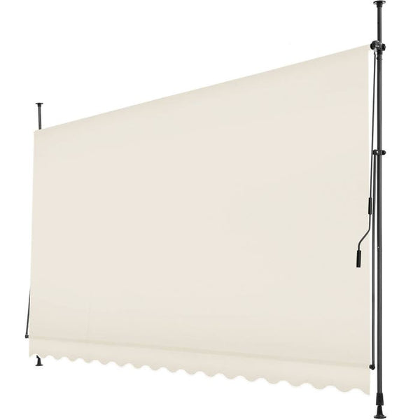 Klemmmarkise beige 400 x 180 cm
